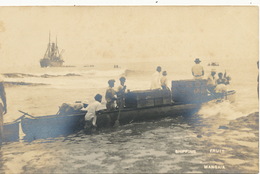 Real Photo Mangaia Cook Islands Shipping Fruit To Big Ship Sydney Hopkins Rarotonga - Isole Cook