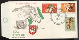 1961 "FDC"  N° 1183-1184-1185  Zoo D'Anvers - 1961-1970