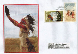 Assiniboine Indian Tribe. Belle Lettre Adressée En Iowa - Indianer