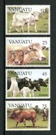 VANUATU 1984  N° 695/698 **  Neufs MNH Superbes C 6.85 € Faune Animaux Bovidés Animals Bovins Races Charolais - Vanuatu (1980-...)