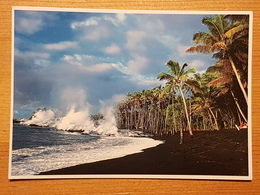 Black Sand Beach At Kalapana (gelaufen, 1993); H13 - Big Island Of Hawaii