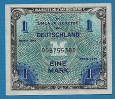 DEUTSCHLAND Alliierte Militärbehörde  	1 Mark	1944	Serie 008755380  P# 192a - 1 Mark