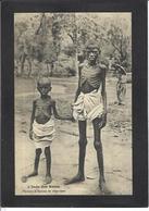 CPA Inde India Britannique Anglaise écrite La Famine Types - India