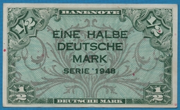 DEUTSCHLAND U.S. ARMY COMMAND 	1/2 Deutsche Mark	1948 P# 1a - 1/2 Mark