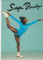 C.P. - PHOTO - SURYA BONALY - SAISON 89/90 - CHAMPIONNE DU MONDE DE TUMBLING A 12 ANS - CHAMPIONNE DE FRANCE 1ère AU TRO - Patinage Artistique