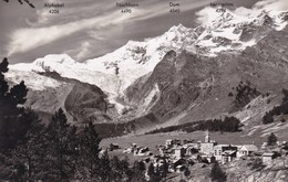 Saas Fee Gegen Fee Gletscher  Alphubel , Täschhorn, Dom Und Südlenz (pk56910) - Täsch