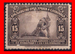 YUGOSLAVIA (EUROPA) SELLO 1921 EN BENEFICIO DE LOS HERIDOS DE GUERRA - Unused Stamps