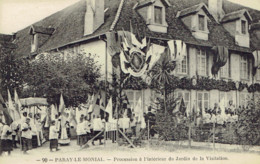 71 Paray Le Monial Procession Drapeaux - Paray Le Monial