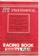 F.1 PROFESSIONAL RACING BOOK TONKA POLISTIL ISTRUZIONI 54 PAGINE - Circuitos Automóviles