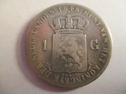 Netherlands: 1 Gulden 1848 - 1840-1849 : Willem II