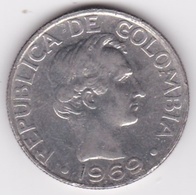 Colombie. 50 Centavos 1969. Paula Santander.  Acier Plaqué Nickel. KM# 228 - Kolumbien