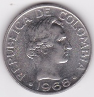 Colombie. 50 Centavos 1968. Paula Santander.  Acier Plaqué Nickel. KM# 228 - Colombia