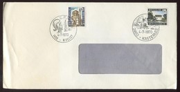 1970 "FDC"  1er Jour , Timbres N° 1541-1542   Kasterlee - Nivelles - 1961-1970