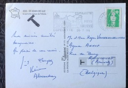 Taxe. 34. Taxe Sur CP De Saint Jean De Luz - 1960-.... Lettres & Documents