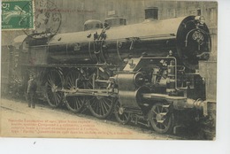 SOTTEVILLE LES ROUEN - CHEMIN DE FER -LES LOCOMOTIVES -Nouvelle Locomotive N°2901 Pour Trains Express Construite En 1908 - Sotteville Les Rouen