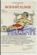 Humour. Fiche D'Identité Du Body-Builder. Abeille-Cartes. Editions LYNA - Halterofilia