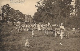 INCOURT. PIETREBAIS. SANATORIUM DE LA CHISE. UNE PELOUSE DE JEUX. BELLE ANIMATION AVEC ENFANTS ET ANE - Incourt