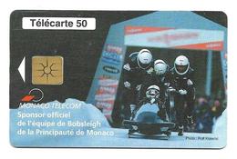 Télécarte Monaco  Bobsleigh - Monace