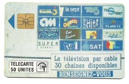 Télécarte Monaco MF 12  Télé Cablée 50U - Monaco