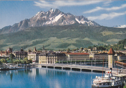 SUISSE,SWISS,SWITZERLAND,SCHWEIZ,SVIZZERA,LUZERN,LUCERN,PONT,LAC,VUE AERIENNE - Lucerne