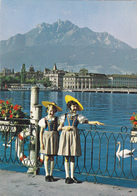 SUISSE,SWISS,SWITZERLAND,SCHWEIZ,SVIZZERA,LUZERN,LUCERN,PONT,LAC,ENFANT - Luzern