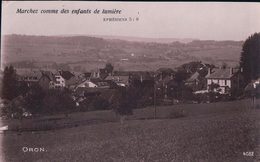 Oron, Journée De Jeunesse De La Broye 1919 (4082) Pli D'angle - Oron