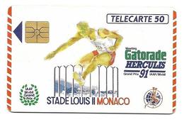 Télécarte Monaco MF15 Gatorade Herculis 91 - Monace