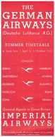 Summer Timetable - The German Airways - Sammlungen