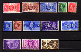 1935-48   Grande Bretagne, George V, George VI, J.O. De Londres, Entre 201 Et 244*, Cote 17 €, - Unused Stamps