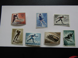 JO357  Olympiques Cortina 1956 Olympic  San Marino  7 Timbres  Mi 535-541 - Hiver 1956: Cortina D'Ampezzo