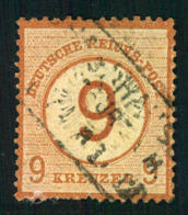 1874, 9 Auf 9 Kreuzer In Der Unteren Reihe Einige Kurze Zähne. Insgesamt Schöner Lückenfüller. Michel 600,- - Usados