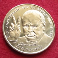 Man 5 Pound 1995 Churchill - Île De  Man