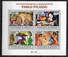 BURUNDI  Feuillet  N° 2150/53  * * ( Cote 18e )  Tableaux Picasso - Picasso