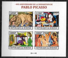 BURUNDI  Feuillet  N° 2150/53  * * NON DENTELE  Tableaux Picasso - Picasso