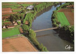 LAFRANCAISE--Vue Aérienne --Pont Du Saula Sur Le Tarn ----carte Toilée - Lafrancaise