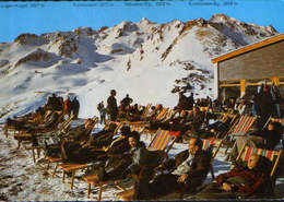 Osterreich - Postcard Circulated In 1976 - Bad Hofgastein - "Sun-Terrace" At The Mountain Station "Kleine Scharte - 2/sc - Bad Hofgastein