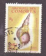 COMORES N° 24 (YT) 25 F. COQUILLAGE  OBLITERE 1962 TBE - Usados