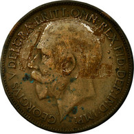 Monnaie, Grande-Bretagne, George V, 1/2 Penny, 1916, TB, Bronze, KM:809 - C. 1/2 Penny