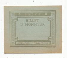 Billet D'honneur , ECOLE , LABOR , INSTRUCTION , EDUCATION ,vierge , Bleu - Ohne Zuordnung