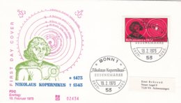 Germany FDC 1973 Kopernikus (B437) - FDC: Enveloppes