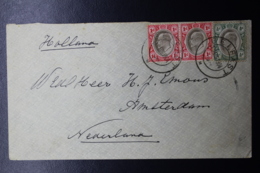 Transvaal Cover BELFAST -> AMSTERDAM 19-08-1904  Pair Of 1d - Transvaal (1870-1909)