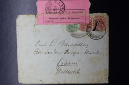 ZAR / Transvaal BOER WAR PERIOD Cover JOHANNESBURG -> BAARN HOLALND 23-2-1900 GEOPEND ONDER KRIJGSWET - Transvaal (1870-1909)