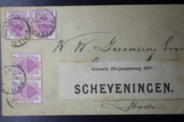 ORANGE RIVER COLONY COVER PHILIPOLIS -> SCHEVENINGEN HOLLAND MA7 1897 2X PAIR - Orange Free State (1868-1909)