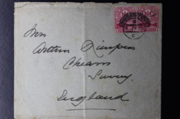 CAPE OF GOOD HOPE COVER SIMONSTOWN -> UK PAIR OF SG 69  3-7-1901 - Kap Der Guten Hoffnung (1853-1904)