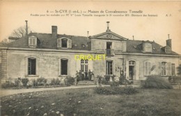 37 St Cyr, Maison De Convalescence Tonnellé, Groupe De Femmes Sur Les Escaliers - Saint-Cyr-sur-Loire