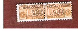 ITALIA  -  UNIF. 19 PACCHI IN CONCESSIONE   - 1976   500 LIRE (STELLE)  - NUOVI **(MINT) - Colis-concession