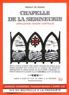 étiquette De Vin De Cahors Chateau De La Seigneurie Georges Vigouroux à Cieurac - 75 Cl - Cahors