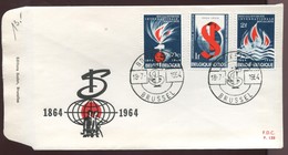 1964 "FDC"  N° 1290-1291-1292      Internationale Socialiste - 1961-1970