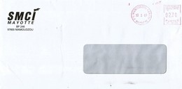 Mayotte 2001 Mamoudzou Kaweni Meter SECAP NL37371 EMA Cover - Briefe U. Dokumente