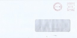 Mayotte 1999 Mamoudzou Kaweni Meter SECAP NL41546 EMA Cover - Lettres & Documents